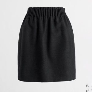 J Crew Black Sidewalk Skirt
